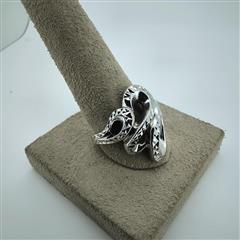 Unisex Silver Ring 925 Silver 5.5g Size:8